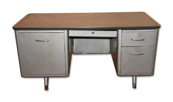 Office Furniture - 1950s Metal Tanker Desk