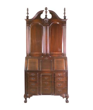 Office Furniture - Colonial Mfg. Co. Block Front Mahogany Secretary Desk
