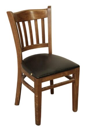 Office Furniture - Wooden Back Vinyl Chair