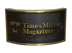 Other Wall Art  - Curved Times Mirror Magazines Sign
