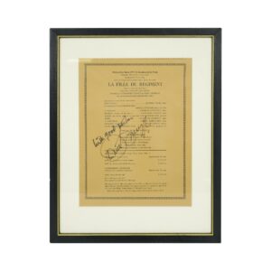 Other Wall Art  - Framed & Signed Metropolitan Opera La Fille Du Regiment Program
