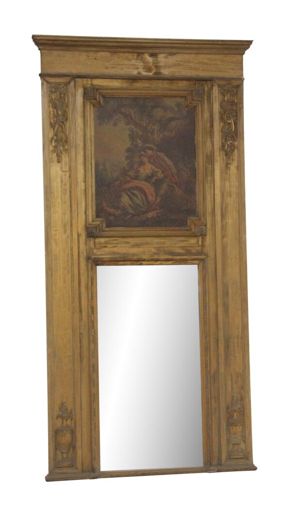 Overmantels & Mirrors - Beautiful Antique Trumeau Mirror