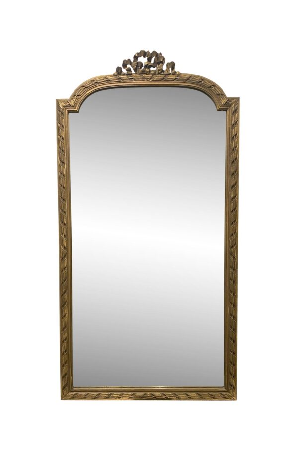 Overmantels & Mirrors - Louis XVI Style Gilded Wood Mirror Overmantels & Mirrors - Louis XVI Style Gilded Wood Mirror