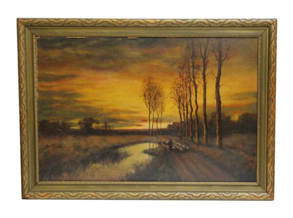 Paintings - Framed Scenic Painting with Ornate Frame