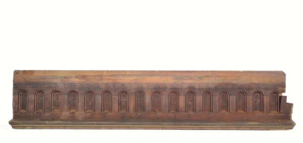 Paneled Rooms & Wainscoting - Reclaimed 139 in. Arched Relief Wainscoting Wall Panel