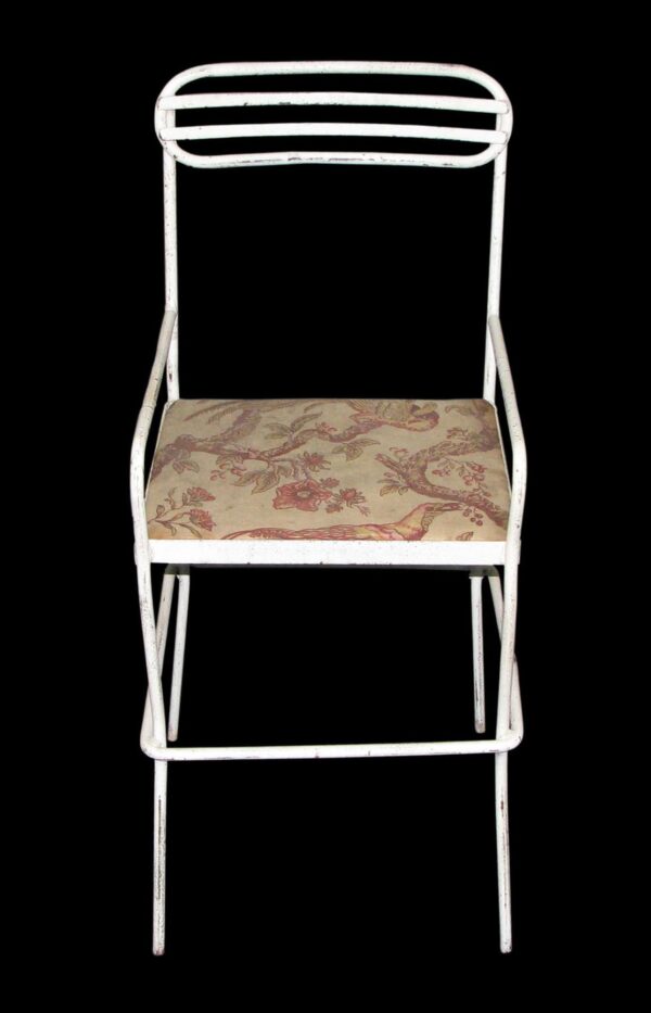 Patio Furniture - Simple White Metal Patio Chair