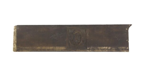 Pediments - 1920s Arts & Crafts Coat of Arms Pediment 50.5 x 11.5