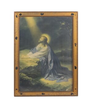 Prints - Vintage Colorful Print of Jesus Christ in Prayer