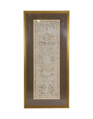 Prints - Vintage Gilded Wood Framed & Matted Primitive Print