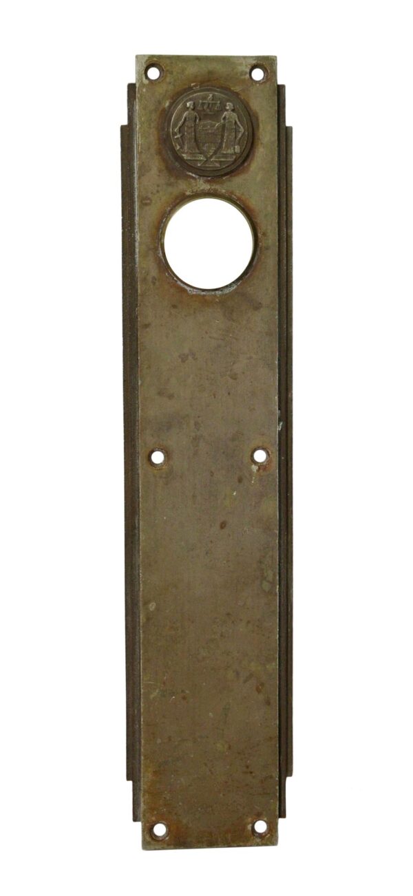 Push Plates - Art Deco Philadelphia Civic Center Corbin Bronze Push Plate