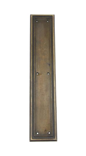 Push Plates - Cast Bronze 16 in. Russwin Copley Door Push Plate