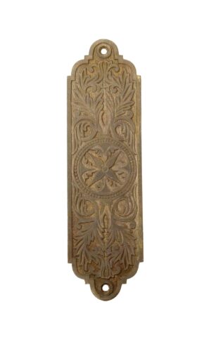 Push Plates - Victorian Bronze Small Push Plate or Applique