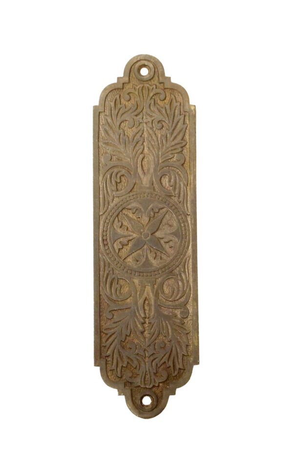 Push Plates - Victorian Bronze Small Push Plate or Applique
