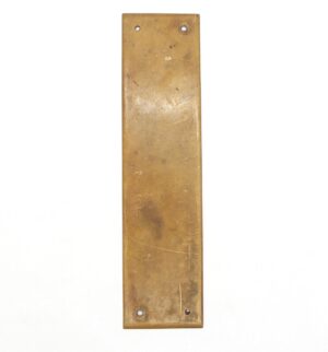 Push Plates - Vintage 10 in. Patina Brass Door Push Plate