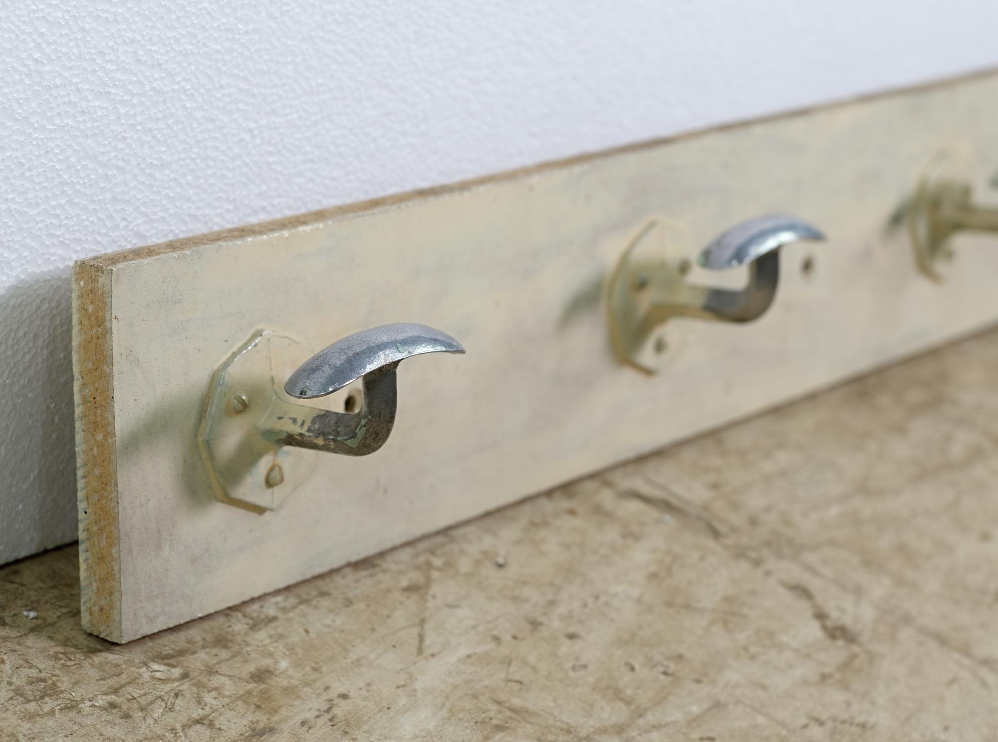 European Moint Rack European Cast Aluminum 4 Hook Coat Wall Rack | Olde Good Things
