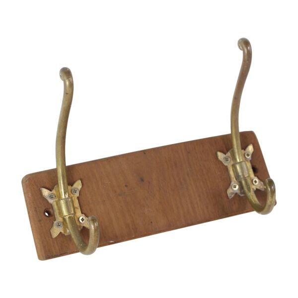 Racks - European Vintage Double Brass Hook Wall Rack