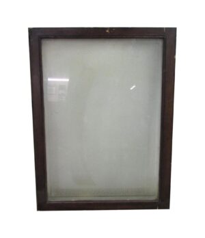 Reclaimed Windows - NYC Building Etched Greek Key Glass Window