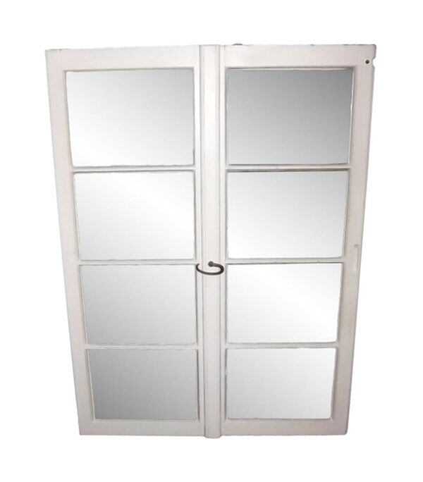 Reclaimed Windows - Pair of Antique Four Pane Sliding 54.5 x 40.25 Windows