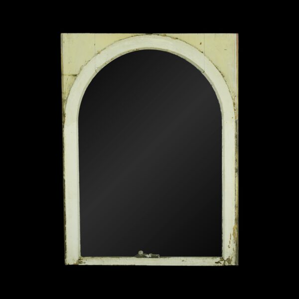 Reclaimed Windows - Reclaimed Arched Glass Pine Wood Sash Window 37 x 28