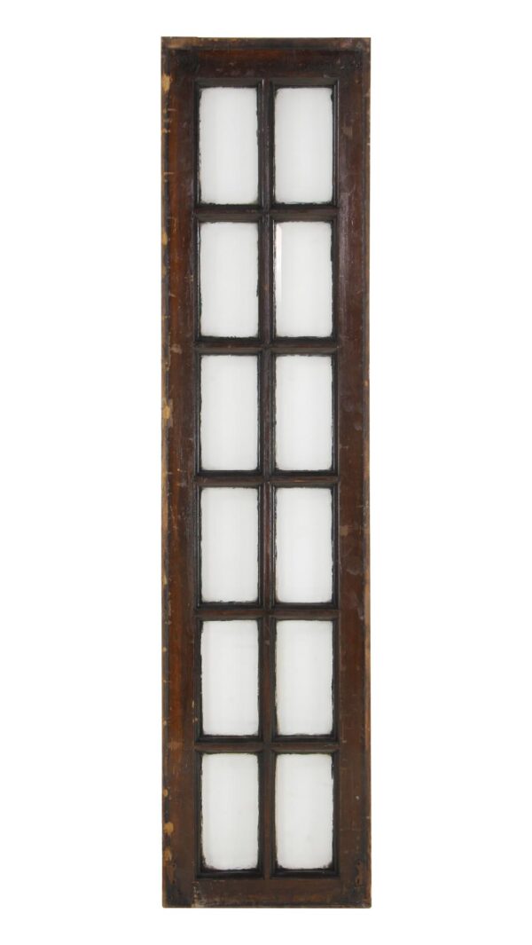 Reclaimed Windows - Reclaimed Beveled Glass Narrow 12 Lite Window 58.75 x 14.37