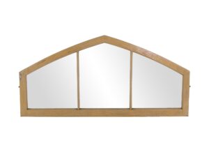 Reclaimed Windows - Reclaimed Wood Framed Gothic Arch Peaked Transom Window