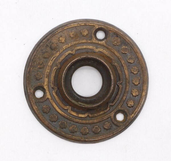 Rosettes - Antique 2 in. Radial Cross Pressed Steel Door Rosette