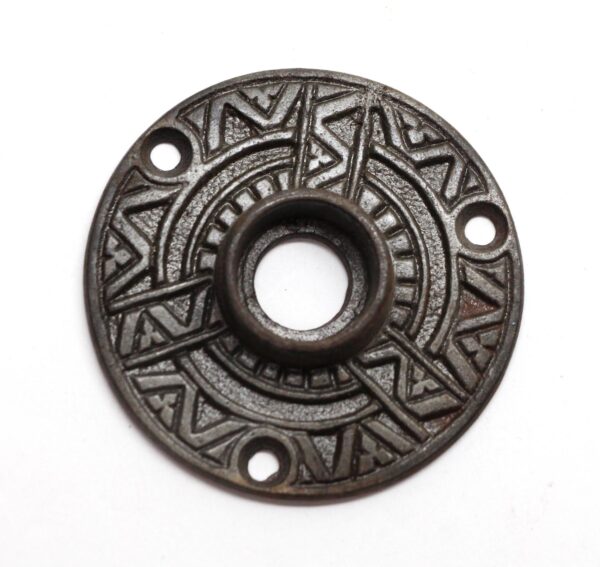 Rosettes - Antique 2.125 in. Eastlake Cast Iron 3 Fold Door Rosette