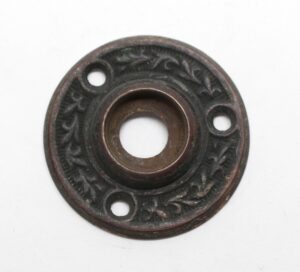 Rosettes - Antique Brass Ornate Swirl Design Rosette