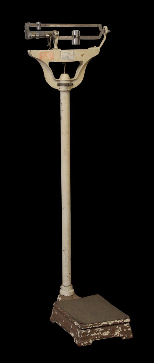 Scales - Enamel Over Cast Iron Doctors Standing Scale
