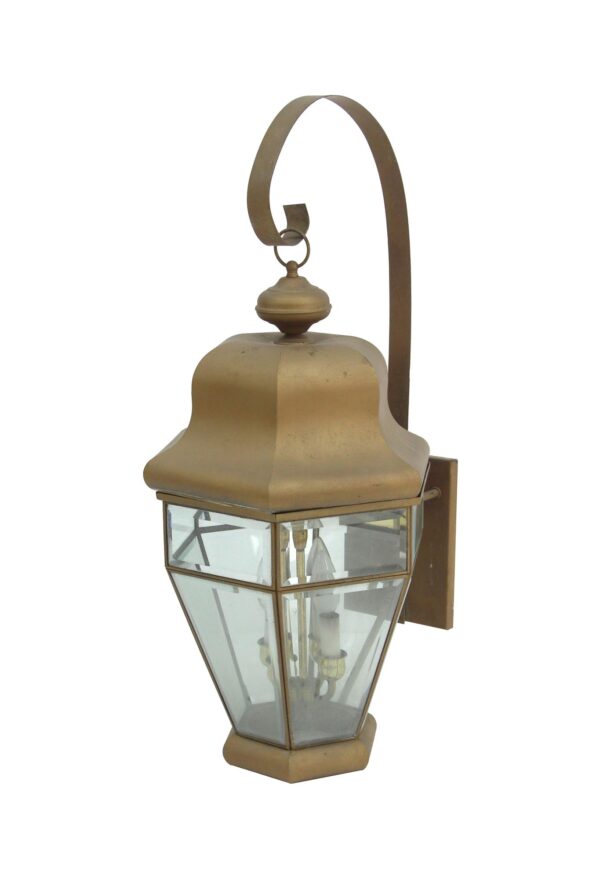 Sconces & Wall Lighting - Large Exterior Lantern with Brass Finish