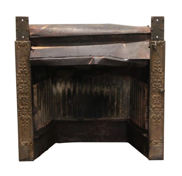 Screens & Covers - Antique Brass Decorative Fireplace Insert Grate