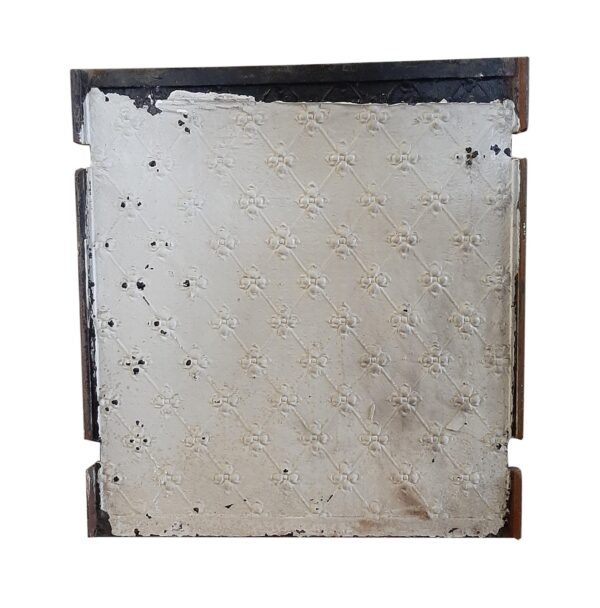 Screens & Covers - Antique Floral Fire Back Center Piece 27 x 25