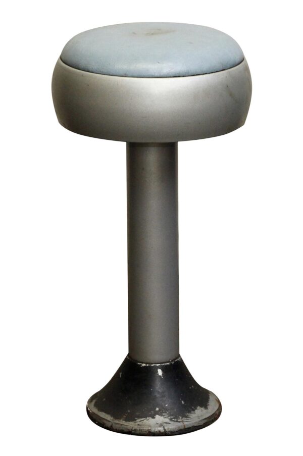 Seating - Blue & Silver Vintage Diner Stool