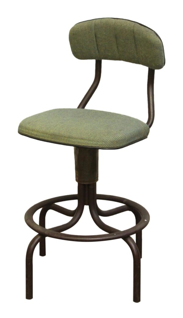Seating - Green Upholstered Stool