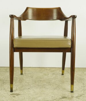 Seating - Mid Century Regan Furniture Corp. Chestnut Leather Armchair