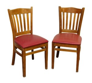 Seating - Pair of Chairs with Red Seat