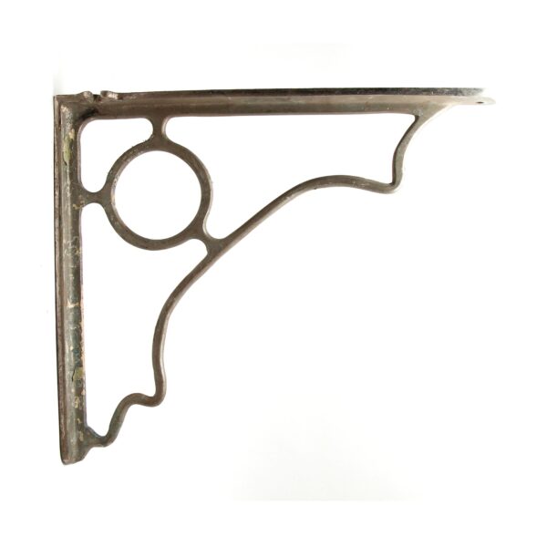 Shelf & Sign Brackets - Large Nickel Plated Brass Shelf Bracket