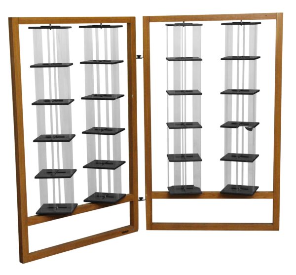 Shelves & Racks - Pair of Mid Century Adjustable Frameworks Display Shelves Shelves & Racks - Pair of Mid Century Adjustable Frameworks Display Shelves