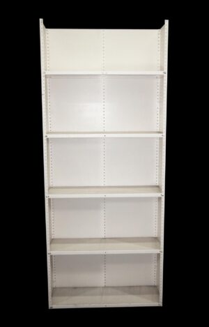 Shelves & Racks - Vintage 87 in. White Open Top Metal Shelf