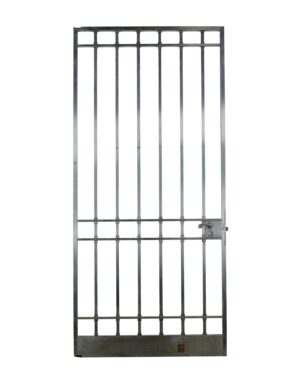 Specialty Doors - Antique Satin Nickeled Brass Entry Gate 80.5 x 37