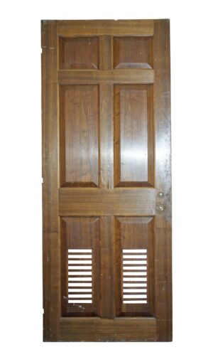 Specialty Doors - Vintage 6 Pane Louvre Closet Door 81 x 32