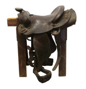 Sporting Goods - Vintage Brown Leather Saddle