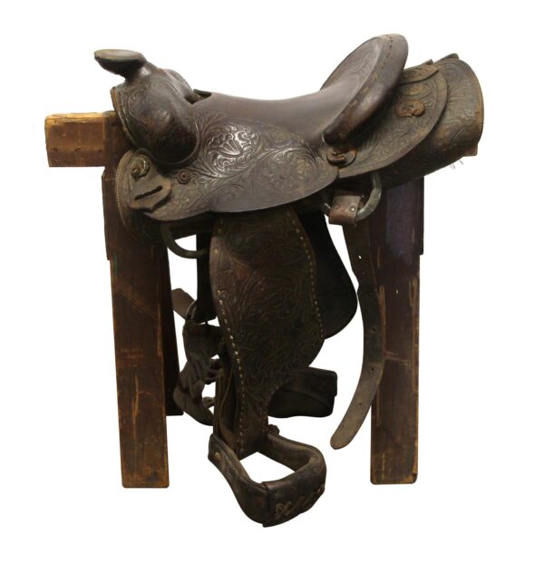 Sporting Goods - Vintage Brown Leather Saddle