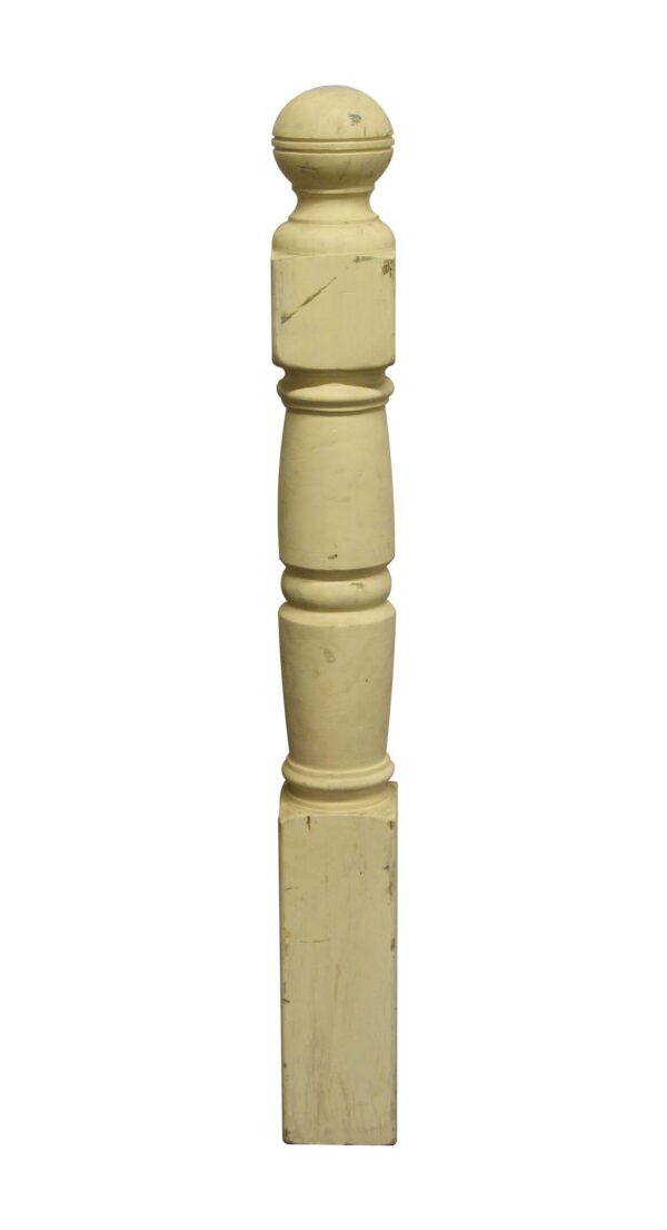 Staircase Elements - 47.5 in. H Yellow Wooden Newel Post