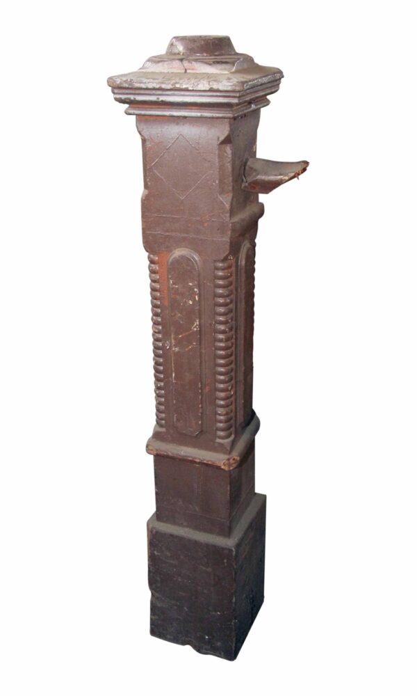 Staircase Elements - Antique Victorian 52.75 in. Carved Staircase Newel Post