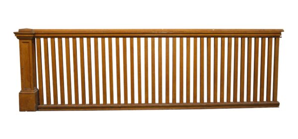 Staircase Elements - Set of 43 Linear Feet Arts & Crafts Pine Bannisters with Faux Oak Finish