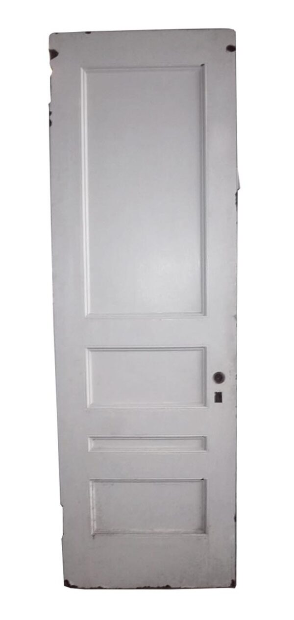 Standard Doors - Antique 4 Pane White Wood Passage Door 87 x 28