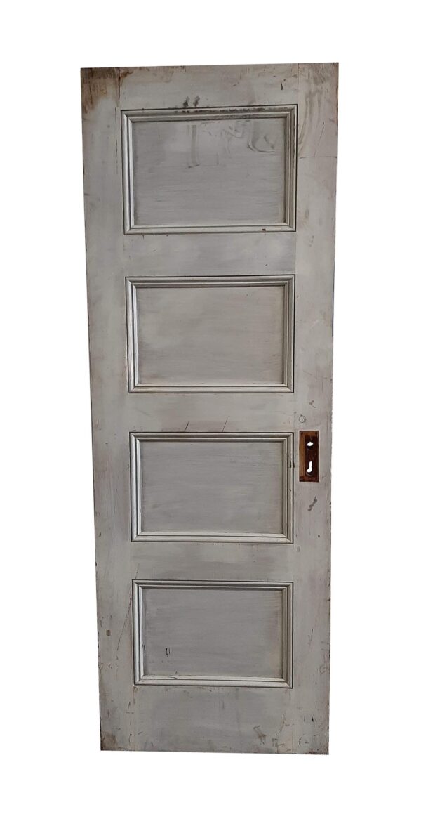 Standard Doors - Antique 4 Panel Wood Passage Door 79 x 27.75