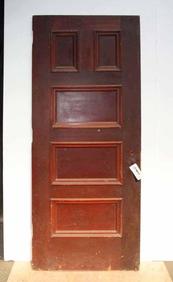 Standard Doors - Antique 5 Pane Wood Passage Door 83.75 x 33