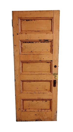 Standard Doors - Antique 5 Pane Wood Passage Door 89.5 x 35.625